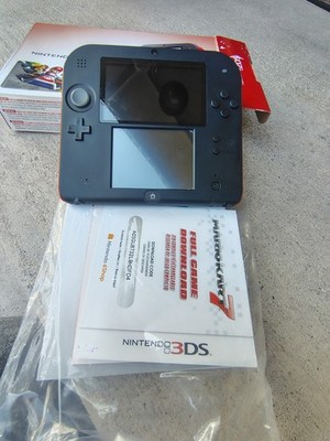 Nintendo 3DS 2DS System - Mario Kart 7 Limited Edition Crimson Red