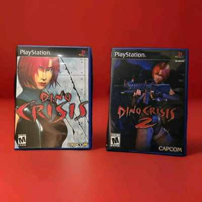 DINO CRISIS 1 & 2 | Deutsch PS1 | Original PAL Spiel | Wie NEU Keine Kratzer