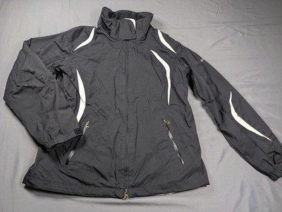 Columbia Titanium Jacket Womens Lg Black Omni-Tech Waterproof Lined Outdoor Hike