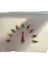 Indian Bollywood Bindi Body Jewel Self Adhesive, Crystal Forehead, Face Jewels