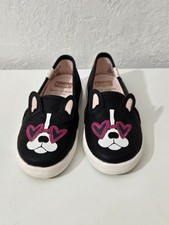 Keds x Kate Spade Double Decker Fran ois Dog Slip On Black Shoe Sneaker Girl 7.5