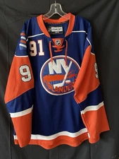 John Tavares Islanders Authentic Reebok CCM Jersey with Fight Strap Sz 54 NWOT