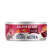 Natural Balance Ultra Premium Salmon Canned Cat Food 24 Pack 5.5 Ounce Cans 8.44 per gallon