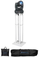 Rockville Rock Beam DC DJ Club Stage Pro Moving Head Light White Totem Stand