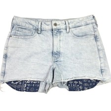 Old Navy OG Shorts Womens Size 12 Light Wash Denim Summer Boho Festival Beach