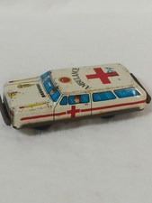 Rare Vintage Tin Toy Station Wagon Ambulance Made in Japan Friction Car 