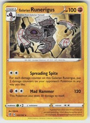 Galarian Runerigus 102/192 Rare Rebel Clash