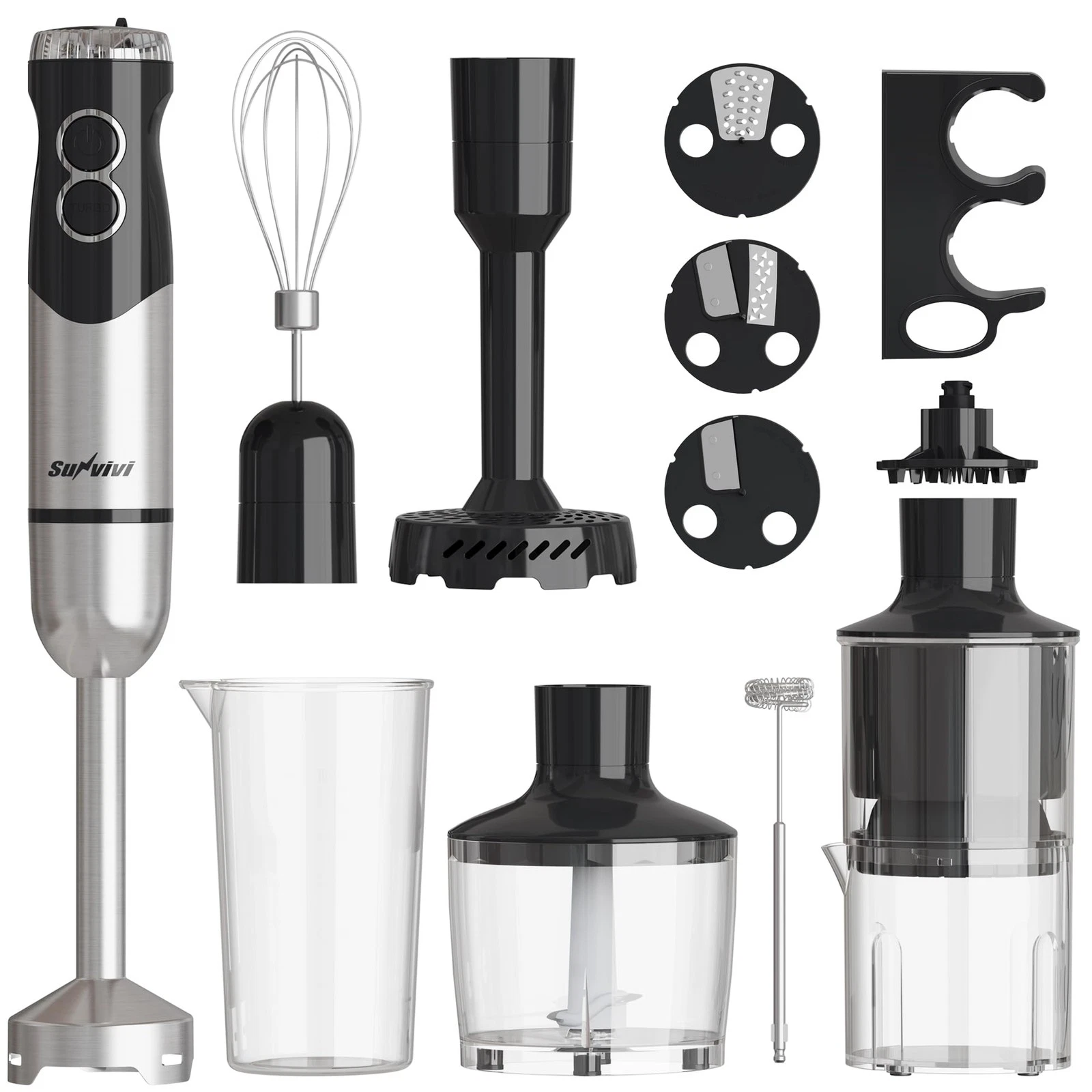 Professional Immersion Blender: 1000W 12-Speed Heavy Duty Hand Blender with 1...
Opens in a new wind