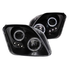 For Honda Prelude 97-01 Headlights Driver Passenger Side Black Ccfl Halo For Honda Prelude 97-01 Headlights Driver Passenger Side Black Ccfl Halo