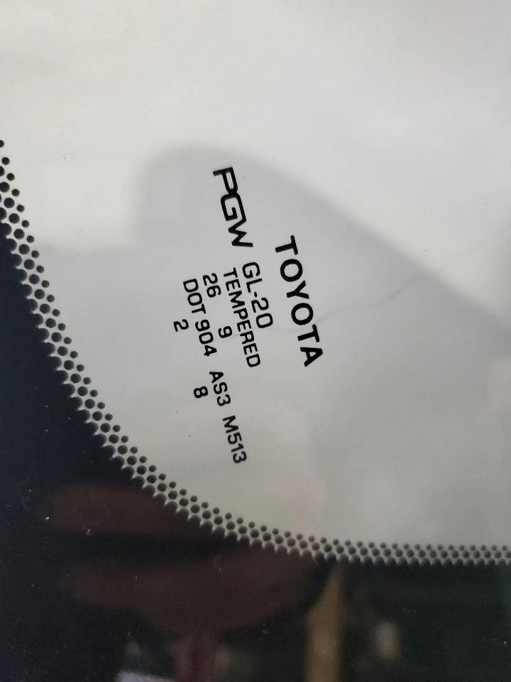 2009 2010 Toyota Venza LE OEM Right Rear Quarter Glass Foto 3 de 4