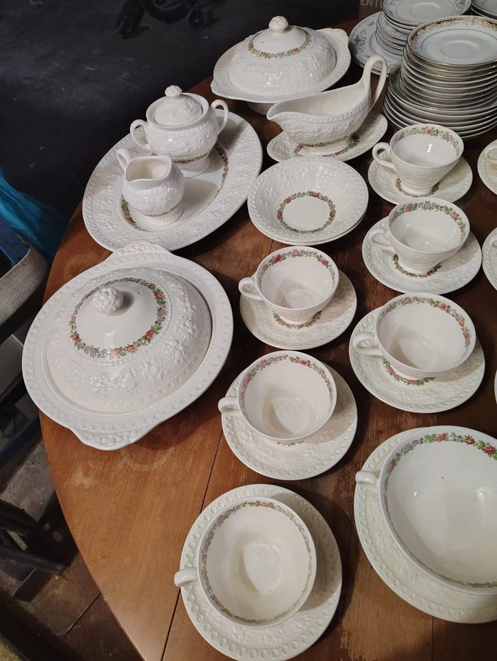 Juego de platos de cena Balmoral Wedgeood China vintage raro de 10 piezas Foto 2 de 4