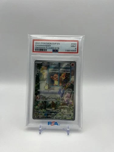 2023 Pokemon Charmander 044 Promo Full Art PSA 9🔥