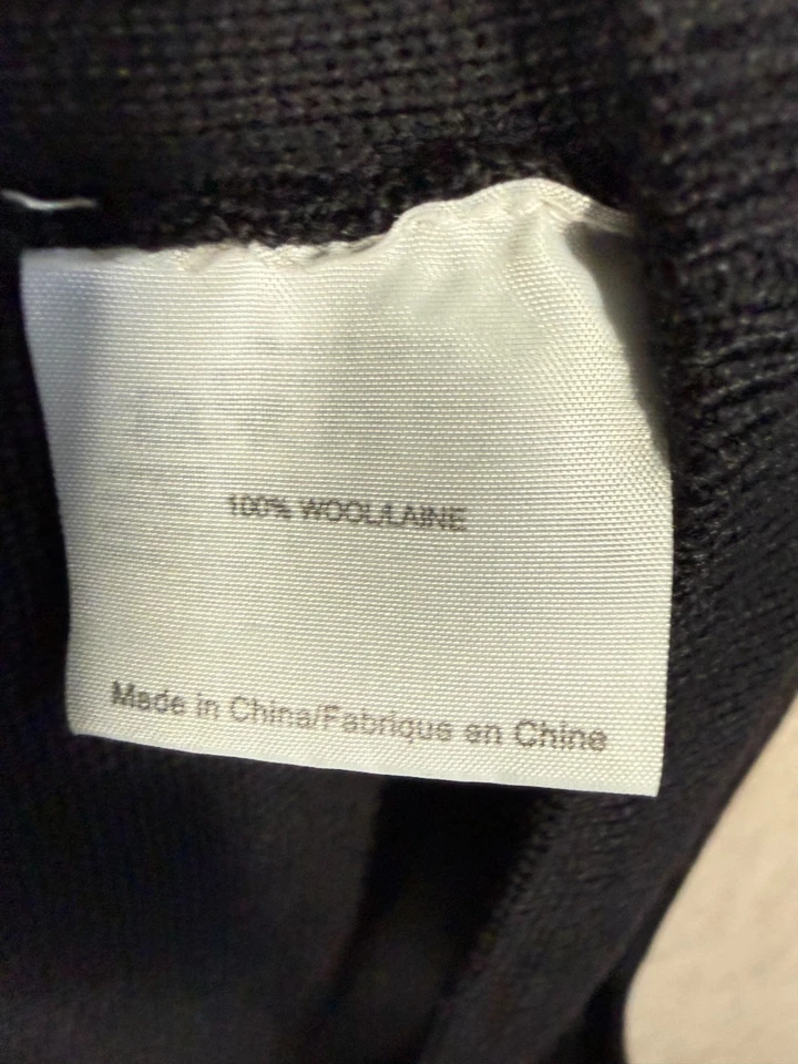 Шерстяная куртка военного назначения Tory Burch женский размер L черная на пуговицах спереди - Изображение 4 из 4