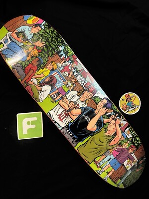 SIGNED Serial Party 2 GLOW IN DARK Sean Cliver Strangelove Skateboard Deck AUTO