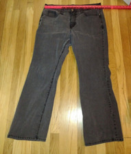 1980  s Jeans Women  s Faded Glory Charcoal gray size average 16