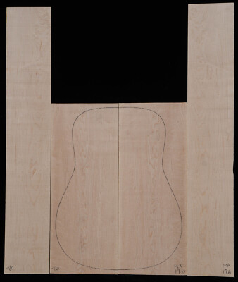 Birdseye Maple Guitar Set #176 Drednought size Back and Sides Luthier Tonewood