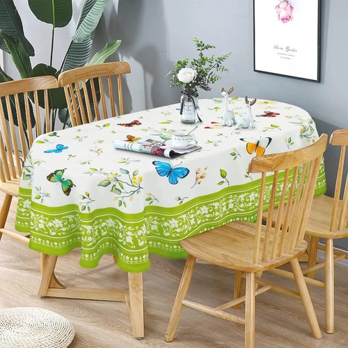 Pink Flowers Print Tablecloth Table Decor Table Covers for Wedding Party Decor - Picture 6 of 23