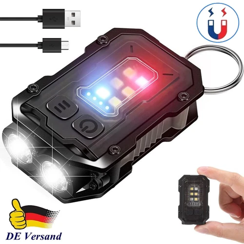 Mini Linterna Portátil - Lámpara USB COB LED Luz de Trabajo Llavero - Imagen 1 de 11
