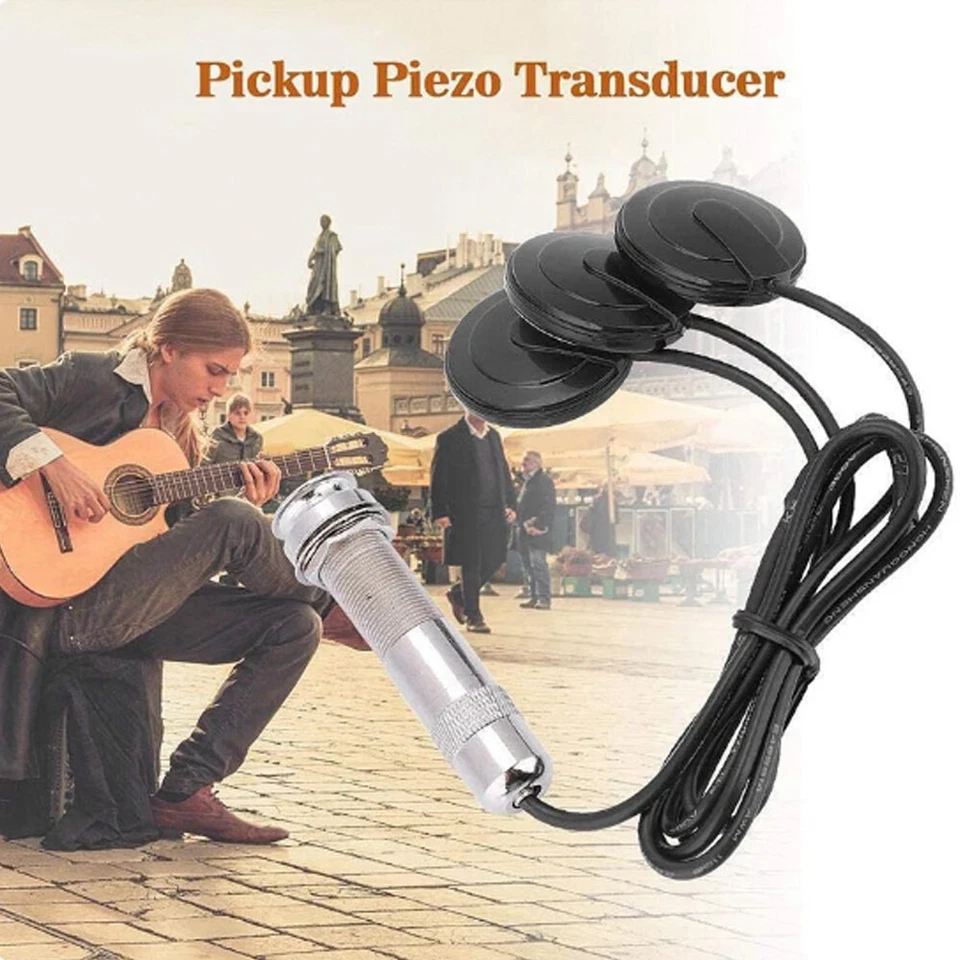 Acoustic Piezo Contact Microphone Pickup for Guitar Mandolin Violin Ukulele Folk - Image 4 of 4