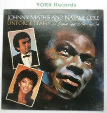 JOHNNY MATHIS & NATALIE COLE - Unforgettable - Excellent Con LP Record CBS 10042