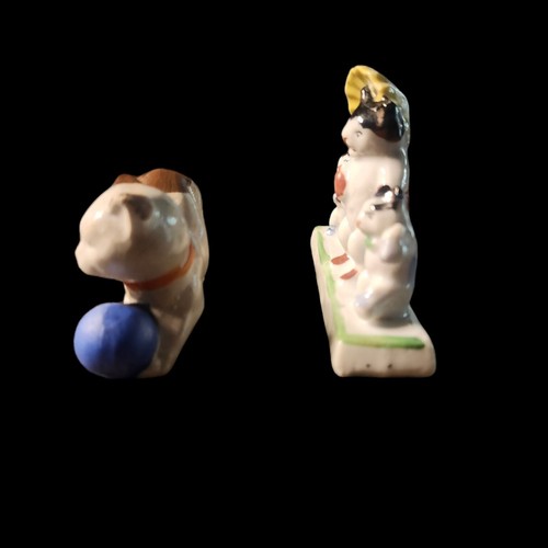 Vintage Pair of Playful Cats Kitten Porcelain Figurines 3.75"Kitty Umbrella Ball - Bild 4 von 11