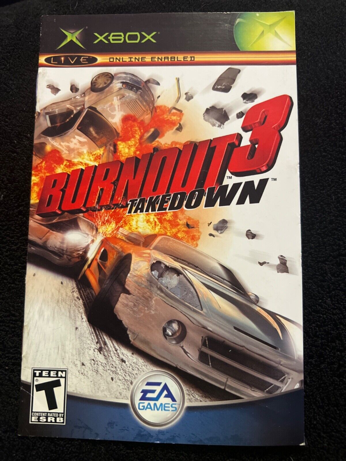 ~MANUAL ONLY~BIN372~~XBOX~ Burnout 3 Takedown