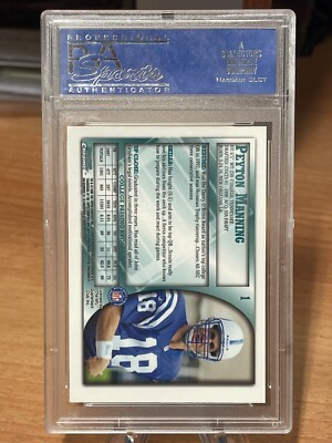 セール PEYTON MANNING BOWMAN CHROME RC マニング 1998 Bowman Chrome #1 Peyton Manning RC PSA-10 | eBay