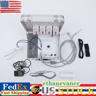 Portable Dental Mobile Delivery Unit Rolling Box Suction