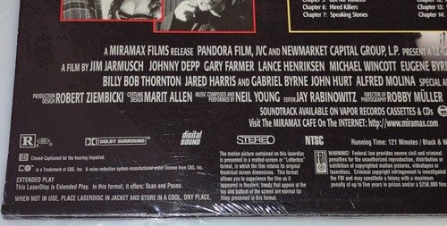 DEAD MAN Laserdisc 2 LD NEW, FACTORY SEALED JOHNNY DEPP WIDESCREEN JIM JARMUSCH - Picture 5 of 7