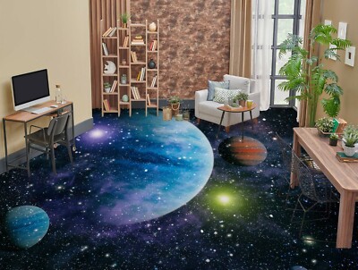 3D Planet Stars 106NA Floor WallPaper Murals Wall Print 5D AJ WALLPAPER AU Fay