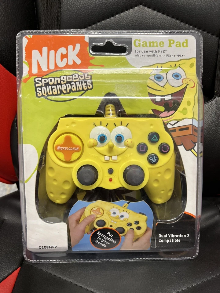 Viacom Nickelodeon Nick SpongeBob SquarePants Sony PS2 Controller Brand New MINT - Image 3 of 4