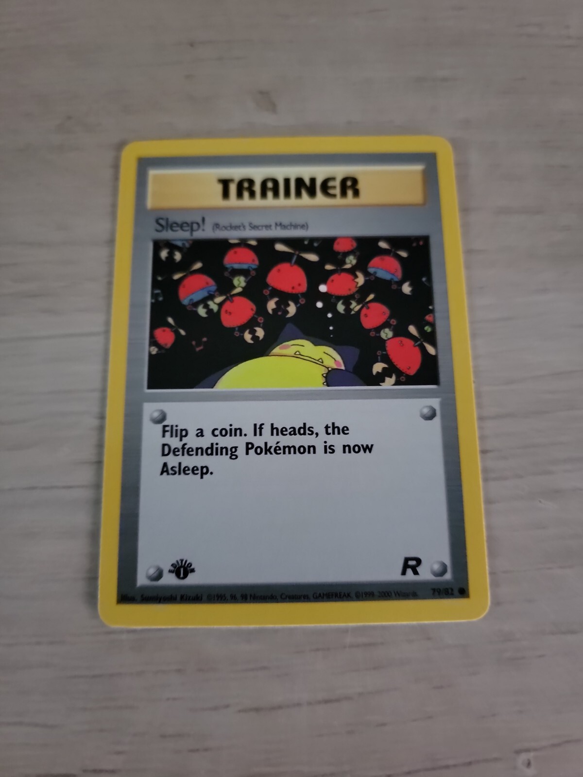 Pokémon Team Rocket 1st Edition Regular Finish Sleep! 79/82 NM-MT OC262