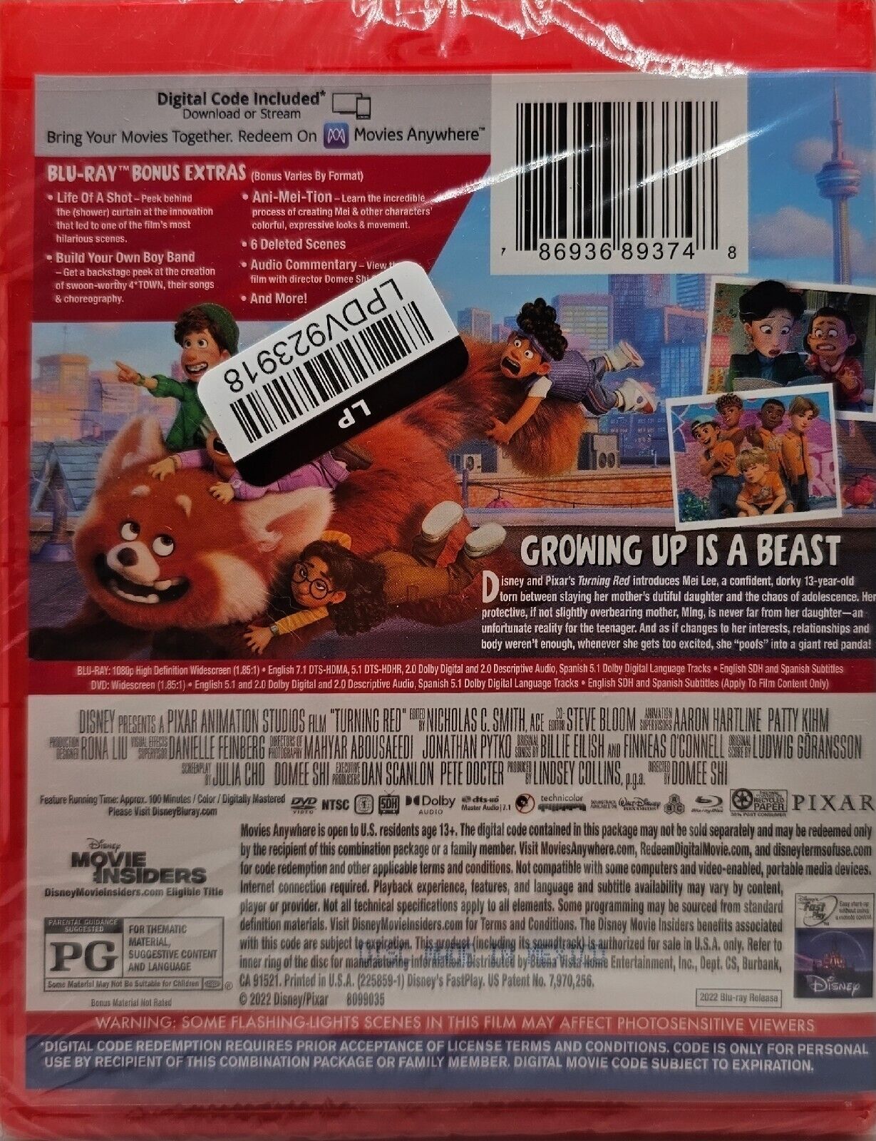 Turning Red - Disney+, DVD, Blu-Ray & Digital Download