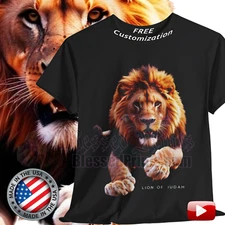 Jesus Lion of Juda Christian Faith Church T-SHIRT GOD Lion King David V 2.0