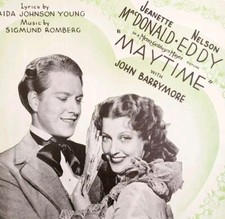 1937 Will You Remember Sweetheart Maytime Sheet Music John Barrymore MGM DWMsm4