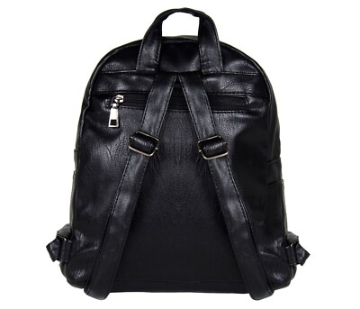 QUILTED METAL CROSS Black GOTHX Mini Backpack Rucksack Steam Punk