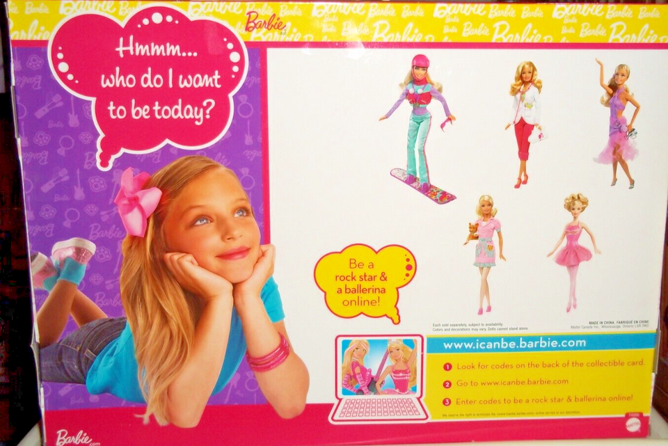 BARBIE I CAN BE....KOHL'S EXCLUSIVE GIFT SET BE A ROCK STAR, MODEL, 4