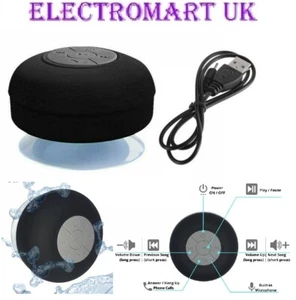 MINI PORTABLE BLUETOOTH WIRELESS STEREO RECHARGEABLE SPEAKER SHOWER BATHROOM