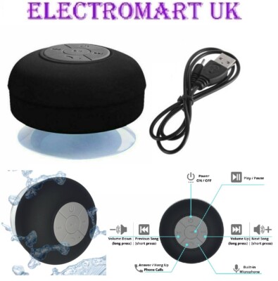 MINI TRAGBAR BLUETOOTH DRAHTLOS STEREO WIEDERAUFLADBAR LAUTSPRECHER DUSCHE BAD