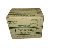 Vintage Spice Market Porcelain Simmering Scenter Solid White without Tea Candle