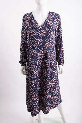 knee length dresses for ladies Boden Women's Ivy Linen Midi Dress in Blue