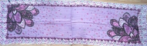 Floral Print Multi-Color 100% Viscose Scarf