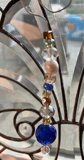 Glass, Crystal, Pearls, Shells Christmas ORNAMENT BOHO, BEACH,SEA, OCEAN COASTAL