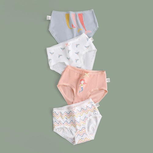 4-Pack Little Girls' Underwear Toddler Comfort Panties Baby Soft Cotton Briefs - Picture 2 of 50