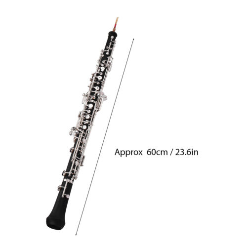 Llave Oboe C Estilo Semiautomático Llaves Plateadas con Estuche y Accesorios C7E3 - Imagen 3 de 7