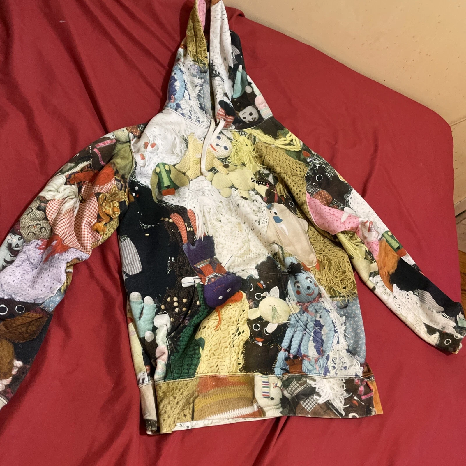 Sweat à capuche Supreme Mike Kelley More Love Hours, imprimé intégral taille L FW18 occasion