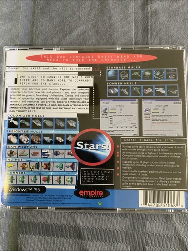 Stars! Big Box PC Game CIB Complete With (3) Update Floppy Discs Untested - Picture 3 of 24