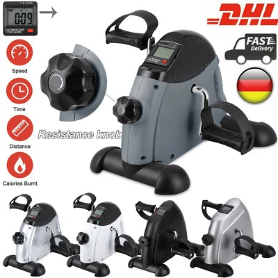Mini Heimtrainer Pedaltrainer Arm und Beintrainer Fitness Bike Trimmrad LCD