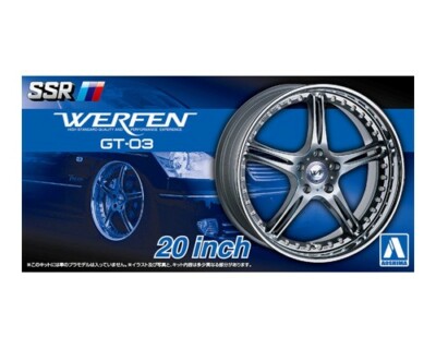 Aoshima 1/24 SSR WERFEN GT-03 20inch Model Wheel Set | eBay