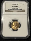 1936 D Lincoln Wheat Cent, NGC MS 66 RD, NGC 3272881-008